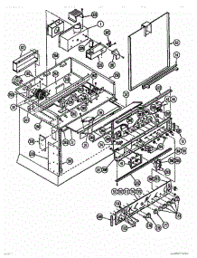 02 - Frame & Control Panel parts for Thermador Range ESC-34 from AppliancePartsPros.com
