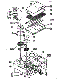 03 - Cooktop, Removable Oven Parts parts for Thermador Range ESC-34 from AppliancePartsPros.com