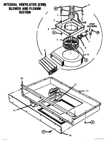 06 - Integral Ventilator parts for Thermador Range ESC30B from AppliancePartsPros.com