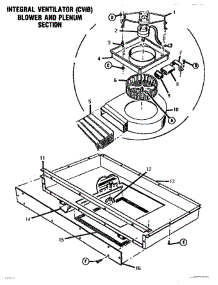 07 - Integral Ventilator parts for Thermador Range ESC30B-01 from AppliancePartsPros.com