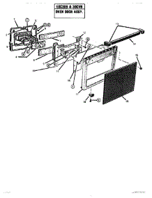 10 - Door Assembly parts for Thermador Range ESC30B-01 from AppliancePartsPros.com