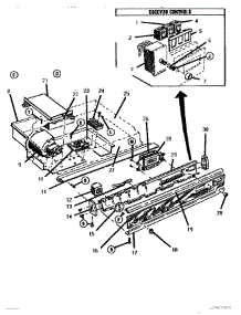 02 - Burner Box & Control Panel parts for Thermador Range ESC30CVB from AppliancePartsPros.com