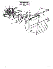 13 - Door Assembly parts for Thermador Range GSC30CVWC1 from AppliancePartsPros.com