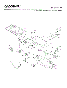 02 - Component Assemblies & Fascia Panel parts for Gaggenau VG231-211CA from AppliancePartsPros.com
