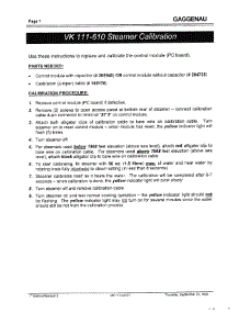 02 - Steamer Calibration parts for Gaggenau VK111-610 from AppliancePartsPros.com