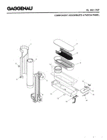 02 - Fascia Panel & Component Assemblies parts for Gaggenau VL051-707 from AppliancePartsPros.com
