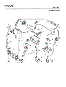 04 - Pump Assembly parts for Bosch Washer WFK2401 from AppliancePartsPros.com