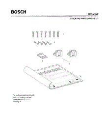 08 - Stacking Parts (No Shelf) parts for Bosch Dryer WTA3500 UC/04 from AppliancePartsPros.com