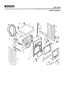 02 - Frame Assembly parts for Bosch Dryer WTA3500 UC/10 from AppliancePartsPros.com