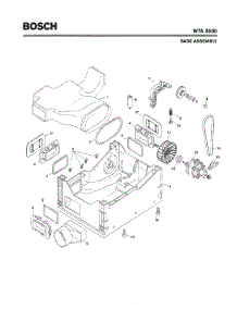 05 - Base Assembly parts for Bosch Dryer WTA3500 UC/10 from AppliancePartsPros.com