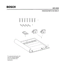 07 - Stacking Parts (No Shelf) parts for Bosch Dryer WTA3500 UC/10 from AppliancePartsPros.com