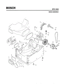 05 - Base Assembly parts for Bosch Dryer WTA3500 UC/13 from AppliancePartsPros.com