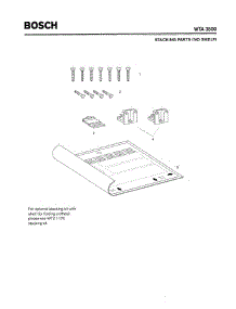 07 - Stacking Parts (No Shelf) parts for Bosch Dryer WTA3500 UC/13 from AppliancePartsPros.com