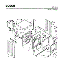 02 - Frame Assembly parts for Bosch WTL5400 UC/04 from AppliancePartsPros.com