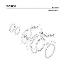 04 - Drum Assembly parts for Bosch WTL5400 UC/04 from AppliancePartsPros.com