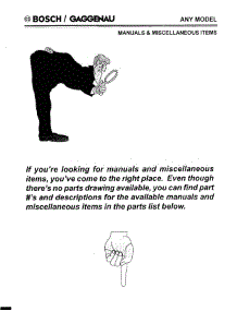 07 - Manuals & Miscellaneous Items parts for Bosch WTL5400 UC/04 from AppliancePartsPros.com