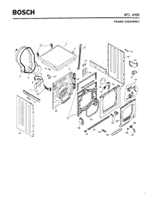 02 - Frame Assembly parts for Bosch WTL5400 UC/08 from AppliancePartsPros.com