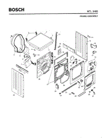 02 - Frame Assembly parts for Bosch Dryer WTL5400 UC/10 from AppliancePartsPros.com