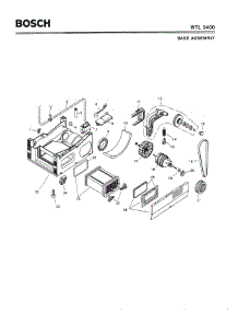 05 - Base Assembly parts for Bosch Dryer WTL5400 UC/10 from AppliancePartsPros.com