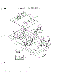 14 - Rough-In Box parts for Thermador Cooktop CGX365UB from AppliancePartsPros.com