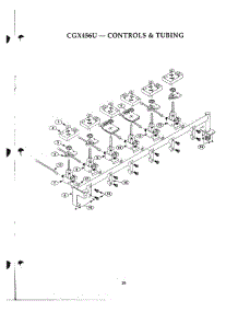 24 - Controls & Tubing parts for Thermador Cooktop CGX456UW from AppliancePartsPros.com