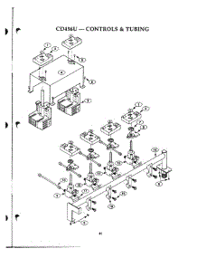 40 - Controls & Tubing parts for Thermador Cooktop CD456UB from AppliancePartsPros.com