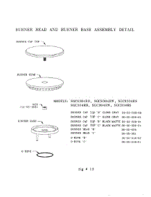 09 - Burner Head & Burner Base Assy Detail parts for Thermador Cooktop SGC304RS from AppliancePartsPros.com