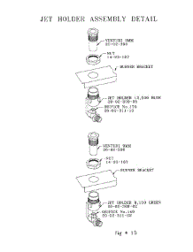 11 - Jet Holder Assembly Detail parts for Thermador Cooktop SGC304R from AppliancePartsPros.com