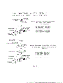 09 - Gas Control Valve Detail parts for Thermador SGCS456RB S\N 9803 from AppliancePartsPros.com