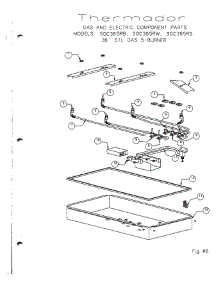 12 - Gas And Electric Component Parts parts for Thermador Cooktop SGCS456RS from AppliancePartsPros.com