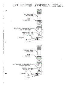 17 - Jet Holder Assembly Detail parts for Thermador Cooktop SGC456RB from AppliancePartsPros.com