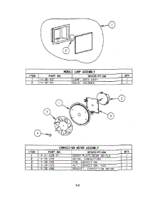 03 - Lamp And Convection Motor parts for Thermador Wall Oven SCD302T from AppliancePartsPros.com