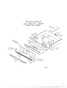07 - Non-Sequence Burner Box parts for Thermador Range RDDS30V from AppliancePartsPros.com