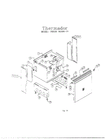 17 - Res30 Slide-In parts for Thermador RDDS30 S/N 9707 & UP from AppliancePartsPros.com
