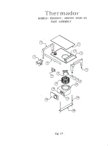 19 - Rdds30v, Red30v Base parts for Thermador RDF30QB S/N 9708 & UP from AppliancePartsPros.com