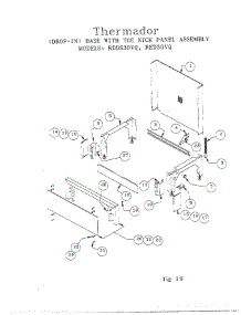 21 - Base W /  Toe Kick Panel parts for Thermador RDF30RS S/N 9707 & UP from AppliancePartsPros.com