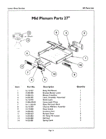 16 - Mid Plenum parts for Thermador Oven SM272W from AppliancePartsPros.com