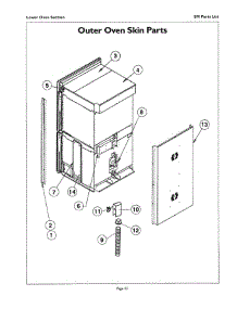 22 - Outer Oven Skin parts for Thermador Oven SM272S from AppliancePartsPros.com
