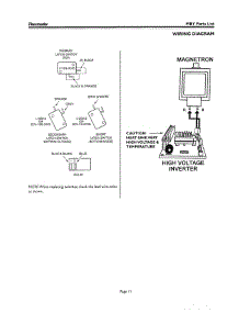 13 - Wiring Diagram parts for Thermador MT27S AFTER S/N 8204 from AppliancePartsPros.com