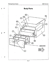 18 - Body parts for Thermador Range SMW272W from AppliancePartsPros.com