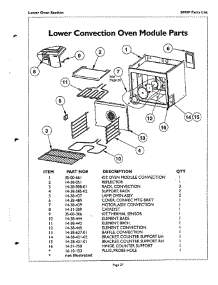 27 - Lower Convection Oven Module parts for Thermador Range SMW272B from AppliancePartsPros.com