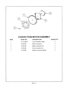 13 - Convection Motor parts for Thermador Wall Oven C302U from AppliancePartsPros.com