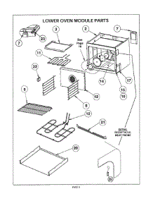 08 - Lower Oven Module parts for Thermador Range CM301S from AppliancePartsPros.com