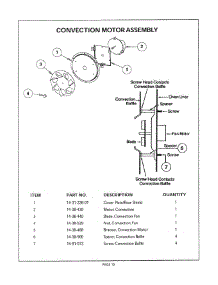 10 - Convection Motor parts for Thermador Range CM301W from AppliancePartsPros.com