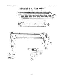 20 - Housing Ir Burner parts for Thermador Grill & Smoker CGBD30RX from AppliancePartsPros.com