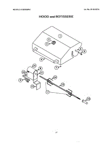26 - Hood And Rotisserie parts for Thermador Grill & Smoker CGBD30RX from AppliancePartsPros.com
