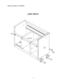 16 - Cart parts for Thermador Grill & Smoker CGB48RSBU from AppliancePartsPros.com
