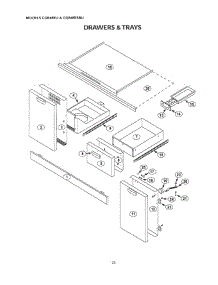22 - Drawers & Trays parts for Thermador Grill & Smoker CGB48RU from AppliancePartsPros.com