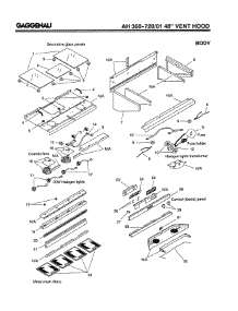 02 - Body parts for Gaggenau AH360-720/01 from AppliancePartsPros.com