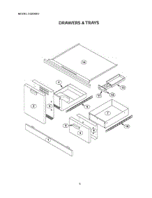 08 - Drawers & Trays parts for Thermador Grill & Smoker CGB36RU from AppliancePartsPros.com